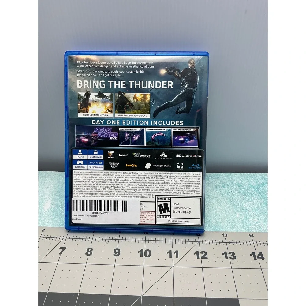 Just Cause 4 Day One Edition PS4 PlayStation‎ 4 Video Game CIB